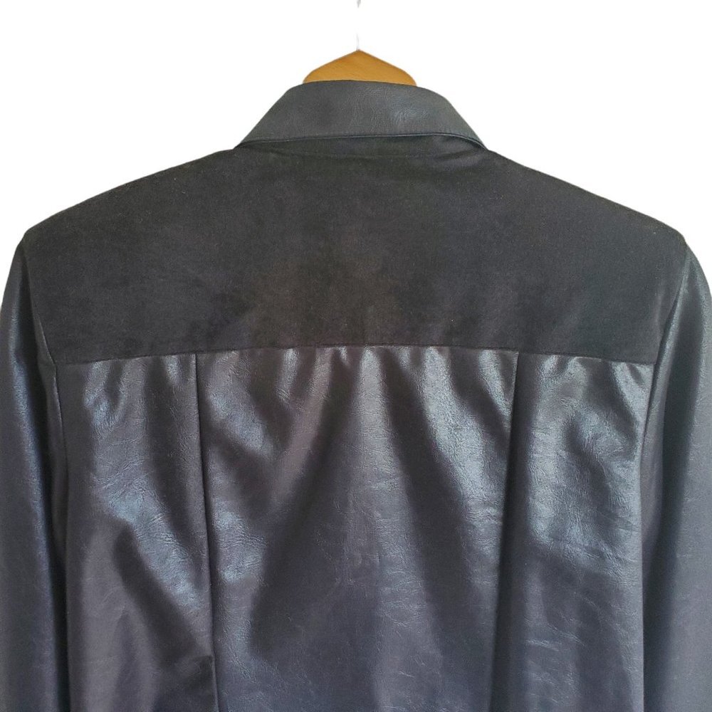 Vtg 1849 Authentic Ranchwear Jacket Womens Sz S Black Button 90s Western Cowgirl - Picture 3 of 9